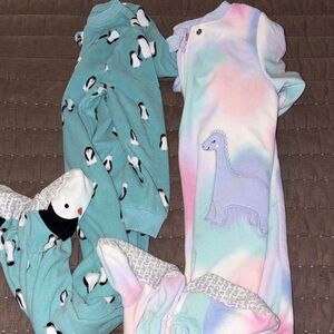Carter's Blue and Multicolor Kids Pajama Set